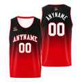 Custom Basketball Jersey Personalized Stitched Team Name Number Logo Black&Red enthsush