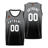 Custom Basketball Jersey Personalized Stitched Team Name Number Logo Grey&Black