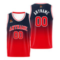 Custom Basketball Jersey Personalized Stitched Team Name Number Logo Navy&Red enthsush