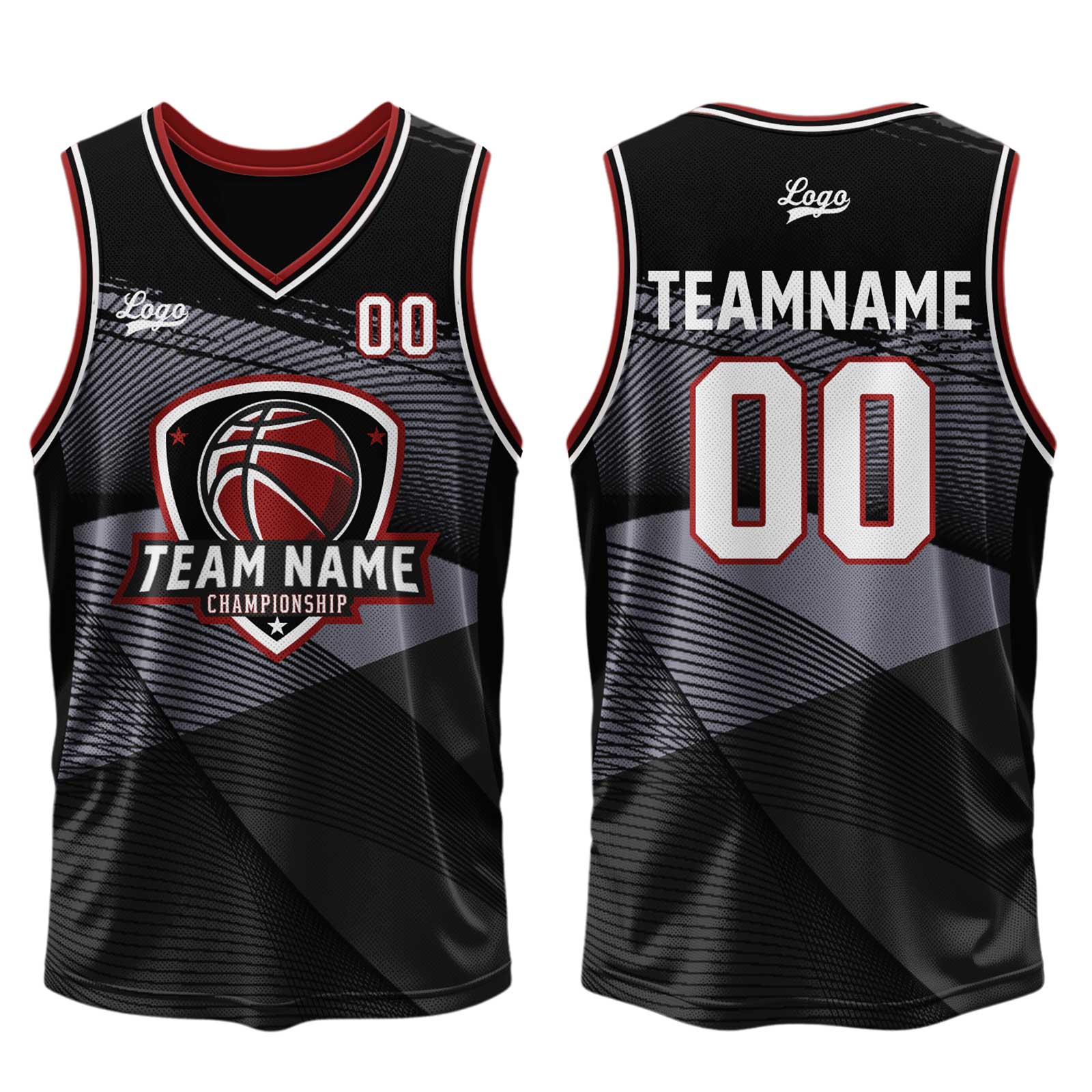 Custom Black Basketball Jersey Uniform Suit Printed Your Logo Name Number enthsush