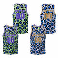 Custom Green Iceberg Blue Reversible Basketball Suit for Adults and Kids Personalized Jersey enthsush