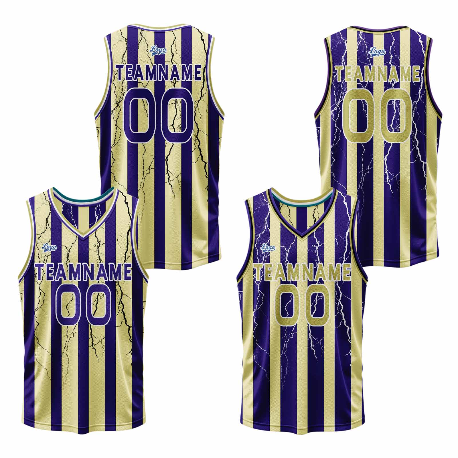 Custom Yellow Blue Reversible Basketball Suit for Adults and Kids Personalized Jersey enthsush