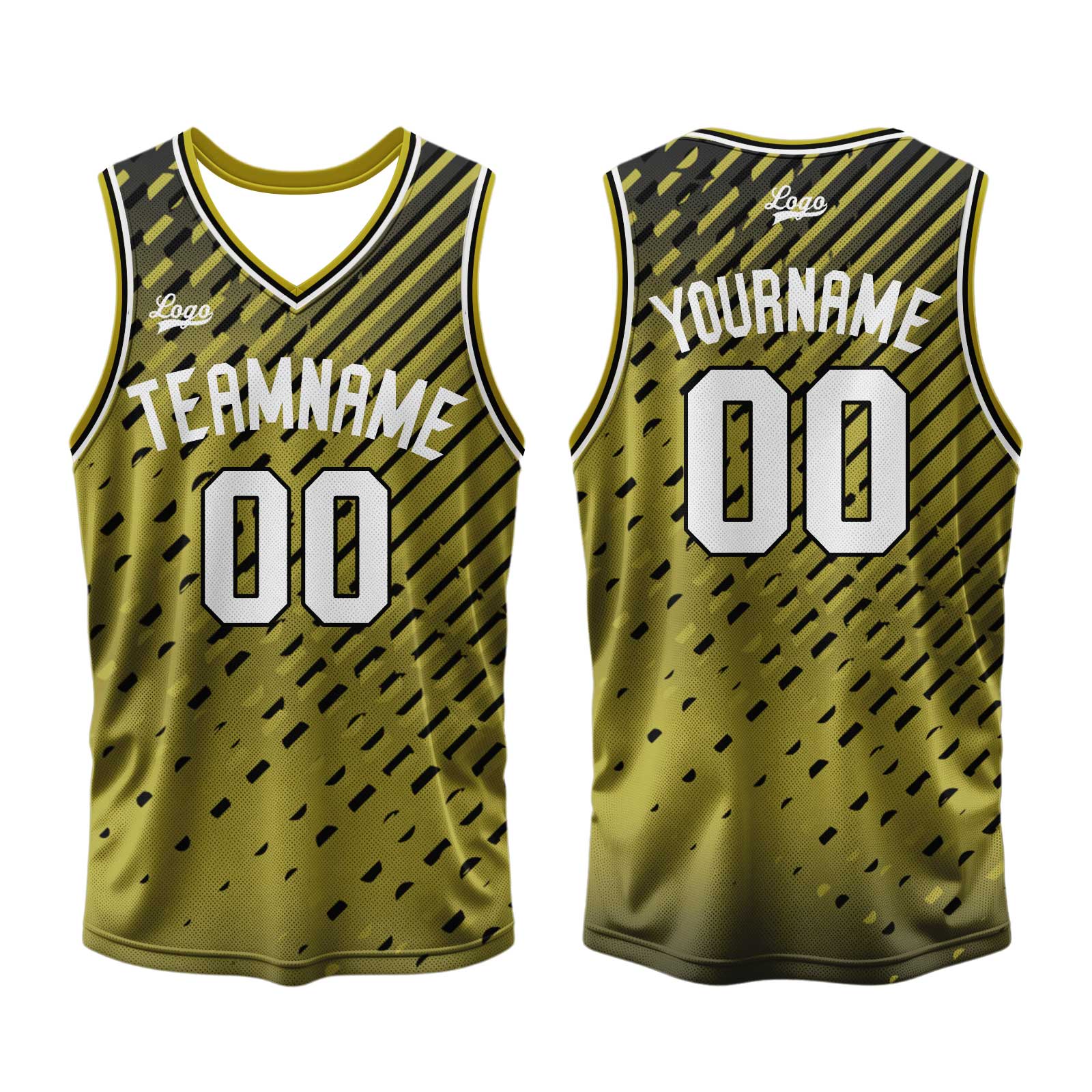 Custom Yellow Basketball Jersey Uniform Suit Printed Your Logo Name Number enthsush