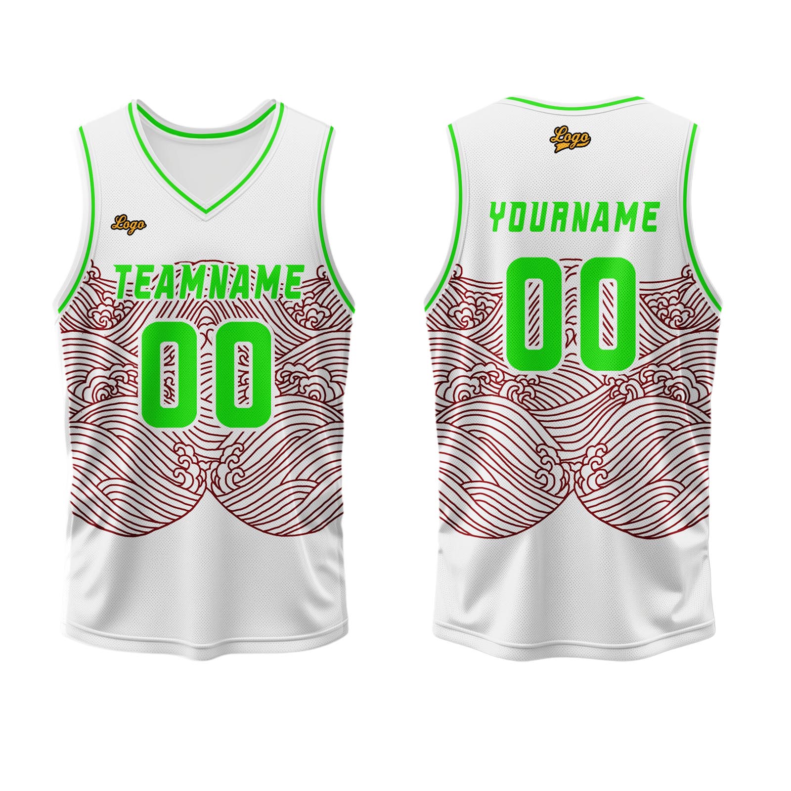 Custom White Dark Red Basketball Jersey Uniform Suit Printed Your Logo Name Number enthsush