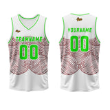 Custom White Dark Red Basketball Jersey Uniform Suit Printed Your Logo Name Number