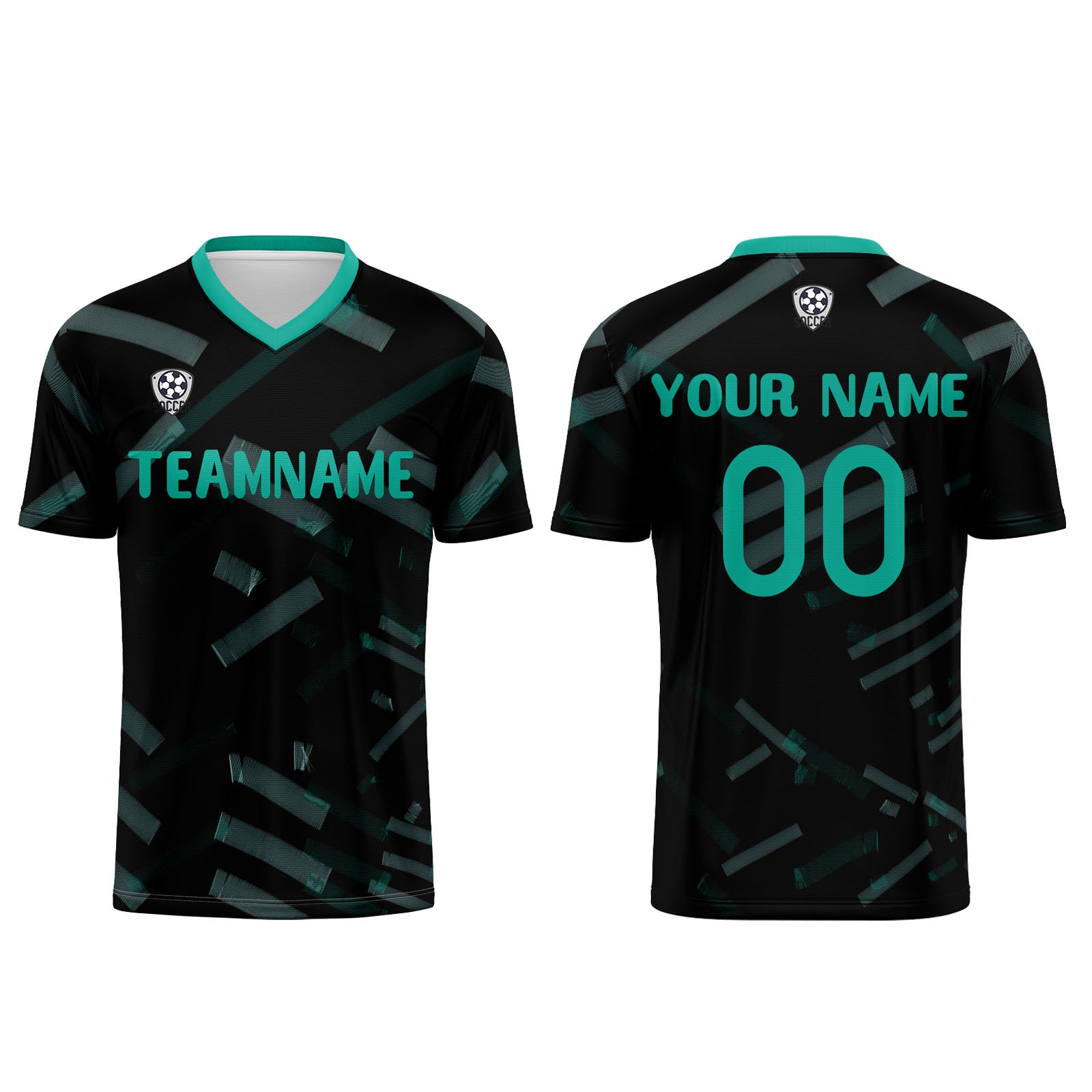 Custom Black Dark Green Jerseys for Men Women Personalized Soccer Uniforms for Adult and Kid enthsush