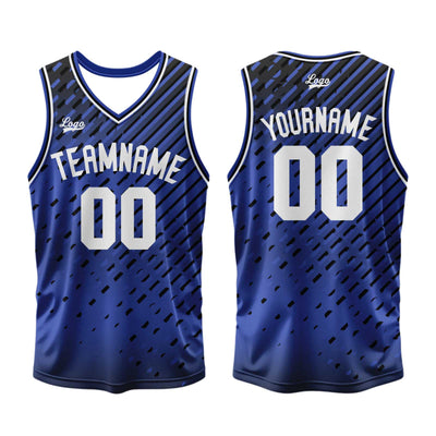 Custom Blue Basketball Jersey Uniform Suit Printed Your Logo Name Number enthsush