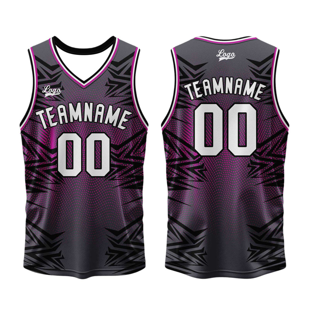 Custom Gray Black Basketball Jersey Uniform Suit Printed Your Logo Name Number enthsush