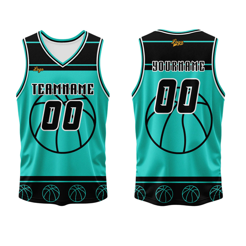 Custom White Tiffany Blue Basketball Jersey Uniform Suit Printed Your Logo Name Number