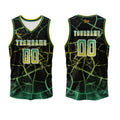 Custom Green Basketball Jersey Uniform Suit Printed Your Logo Name Number enthsush