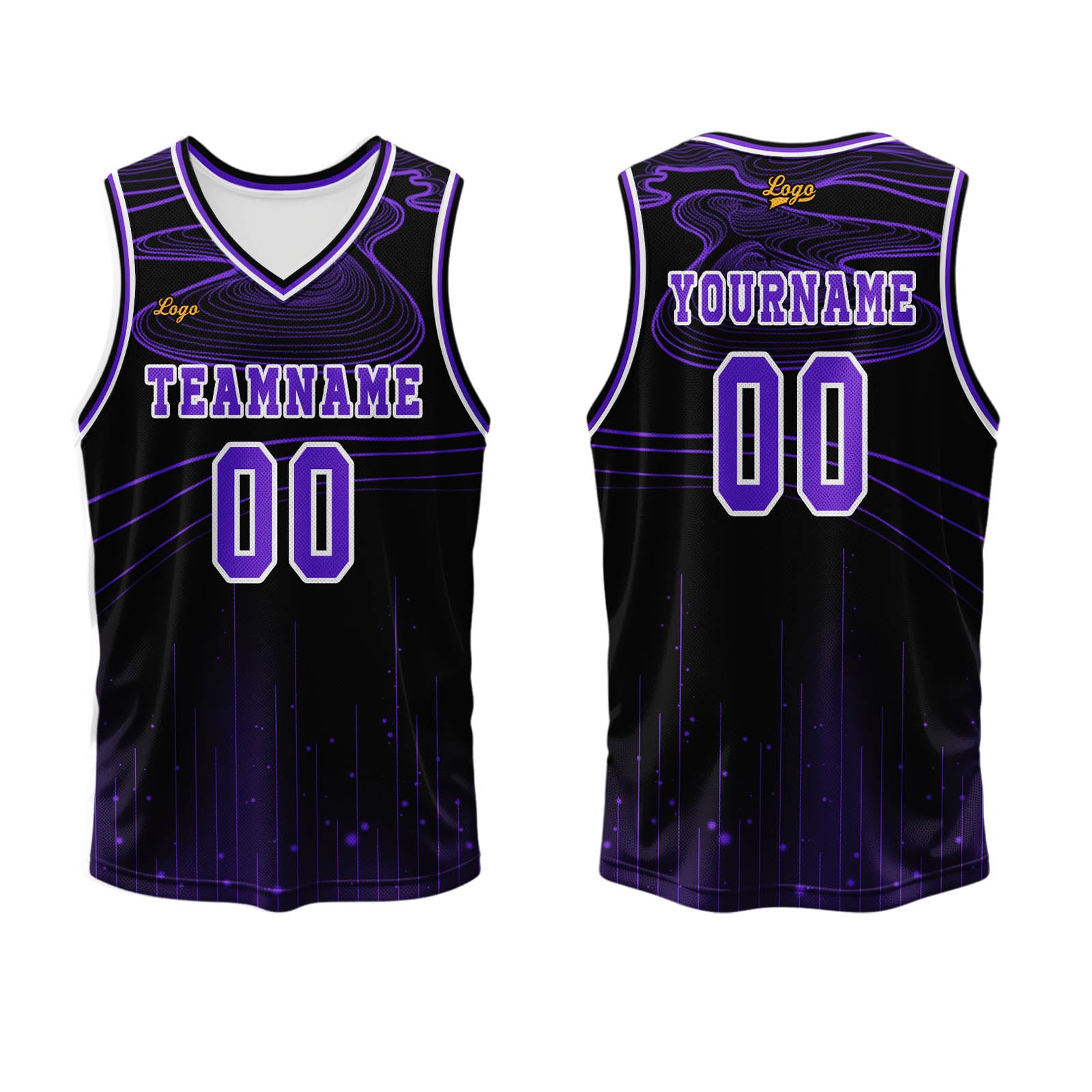 Custom Purple Basketball Jersey Uniform Suit Printed Your Logo Name Number enthsush