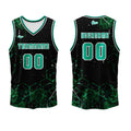 Custom  Green Basketball Jersey Uniform Suit Printed Your Logo Name Number enthsush
