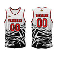 Custom Red Black Basketball Jersey Uniform Suit Printed Your Logo Name Number enthsush