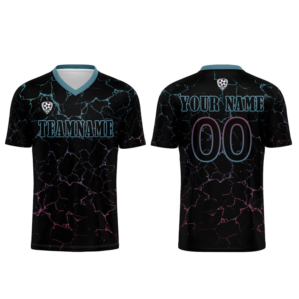 Custom Black Pink Jerseys for Men Women Personalized Soccer Uniforms for Adult and Kid enthsush