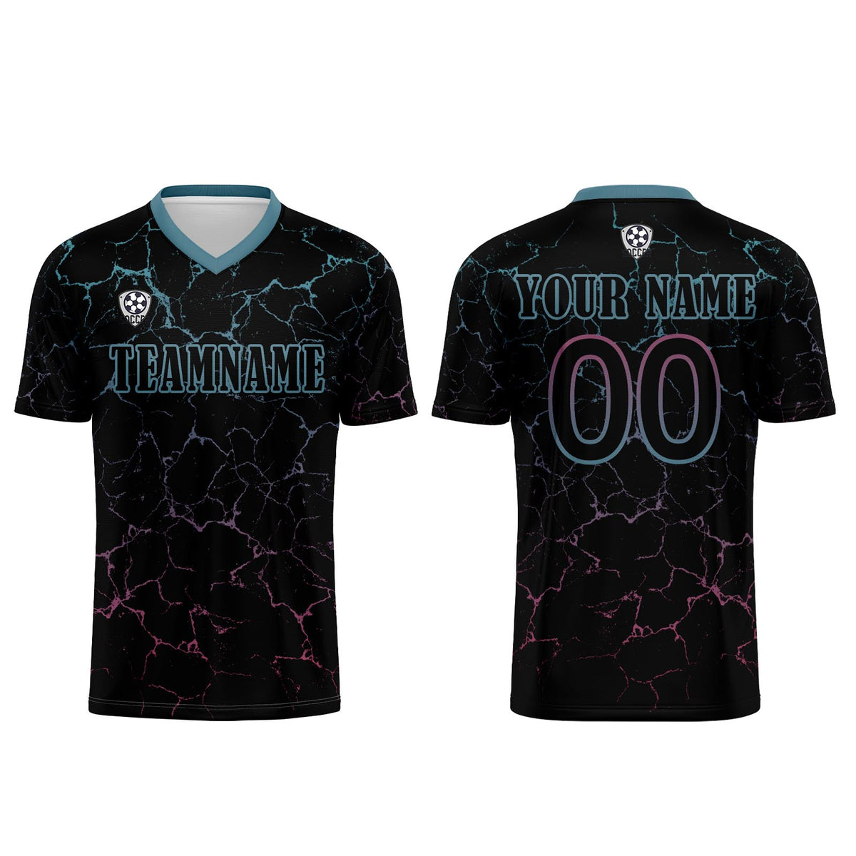 Custom Black Pink Jerseys for Men Women Personalized Soccer Uniforms for Adult and Kid enthsush