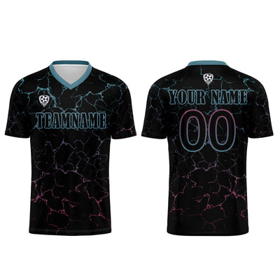 Custom Black Pink Jerseys for Men Women Personalized Soccer Uniforms for Adult and Kid enthsush