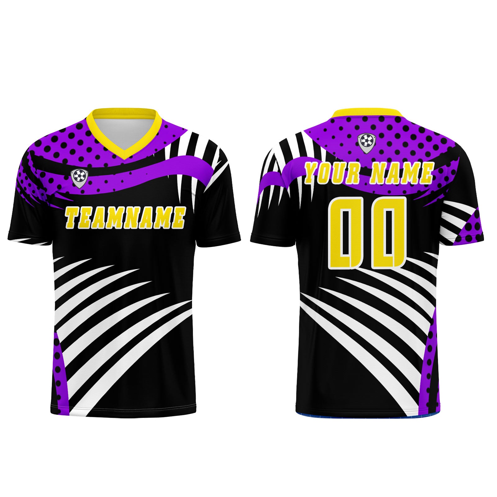 Custom Yellow Purple Jerseys for Men Women Personalized Soccer Uniforms for Adult and Kid enthsush