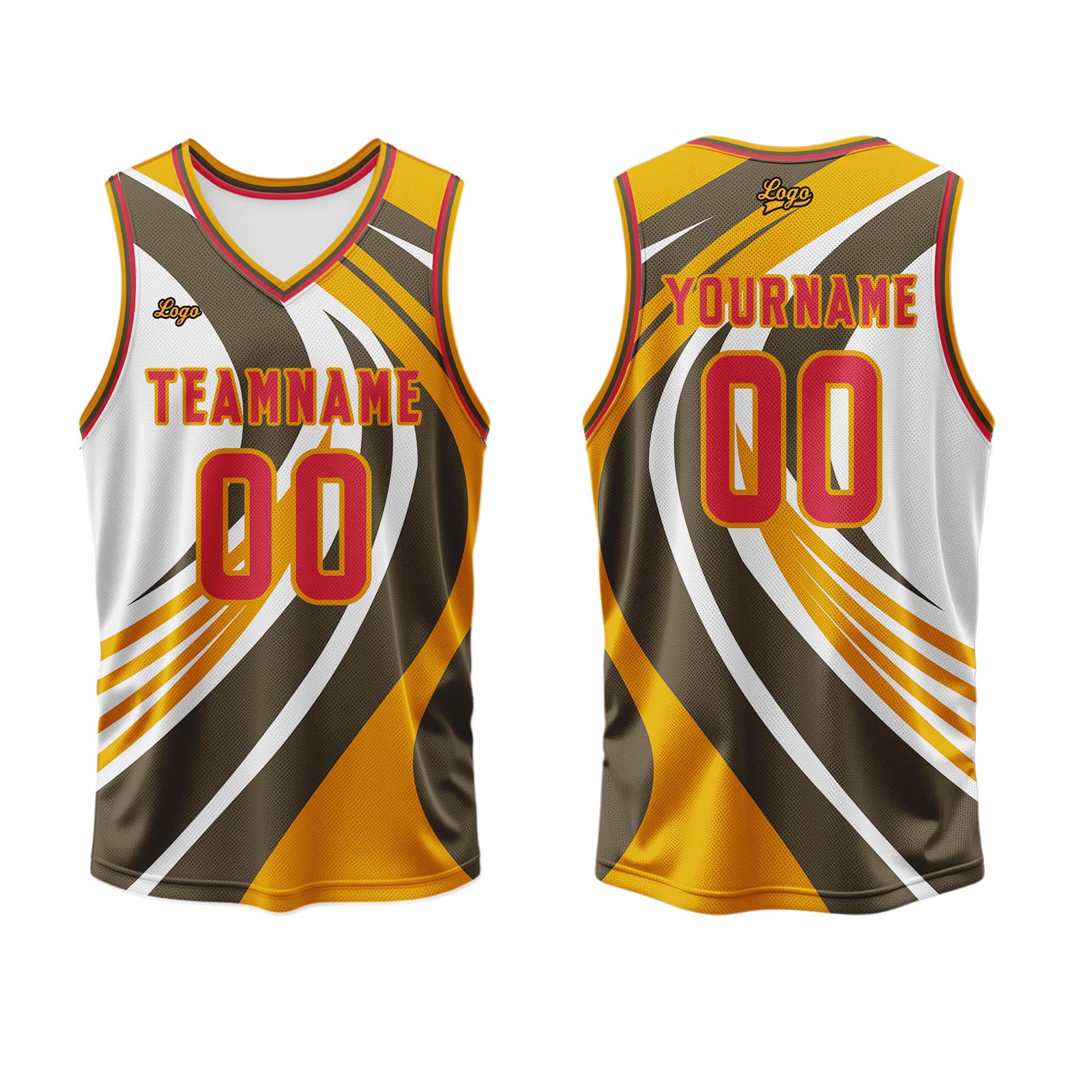 Custom Yellow Orange Basketball Jersey Uniform Suit Printed Your Logo Name Number enthsush