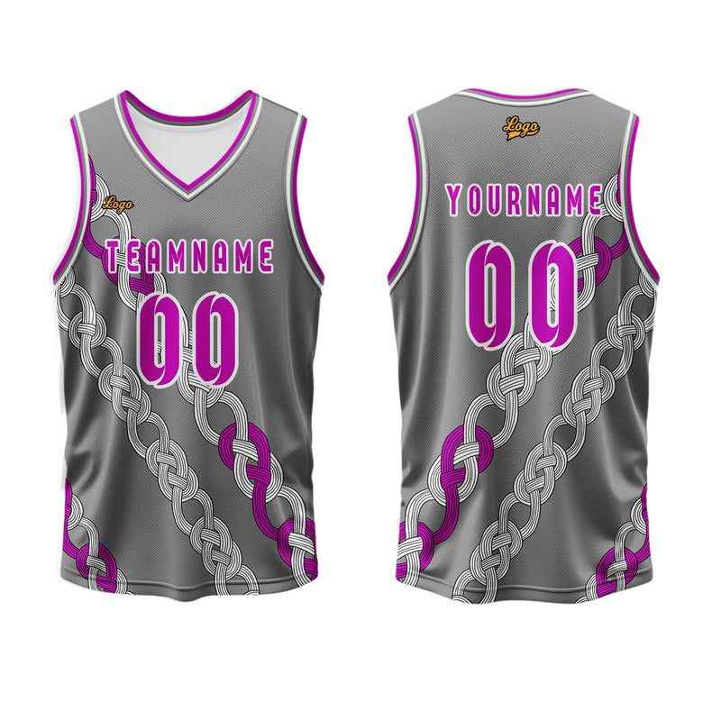 Custom Ash Powder Basketball Jersey Uniform Suit Printed Your Logo Name Number