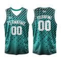 Custom Teal Basketball Jersey Uniform Suit Printed Your Logo Name Number enthsush