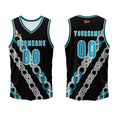 Custom Black Blue Basketball Jersey Uniform Suit Printed Your Logo Name Number enthsush