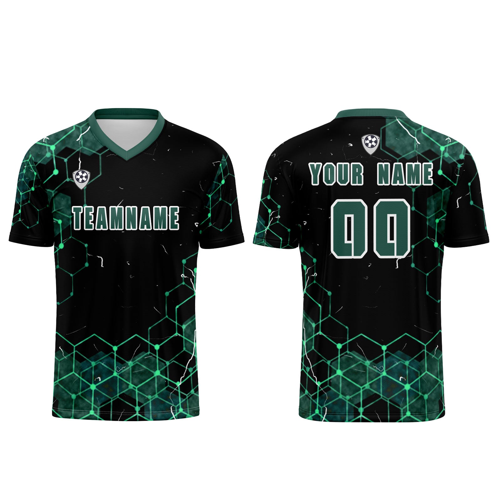 Custom Dark Green Jerseys for Men Women Personalized Soccer Uniforms for Adult and Kid enthsush