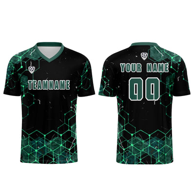 Custom Dark Green Jerseys for Men Women Personalized Soccer Uniforms for Adult and Kid enthsush