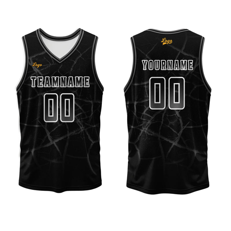 Custom Black Ash Basketball Jersey Uniform Suit Printed Your Logo Name Number