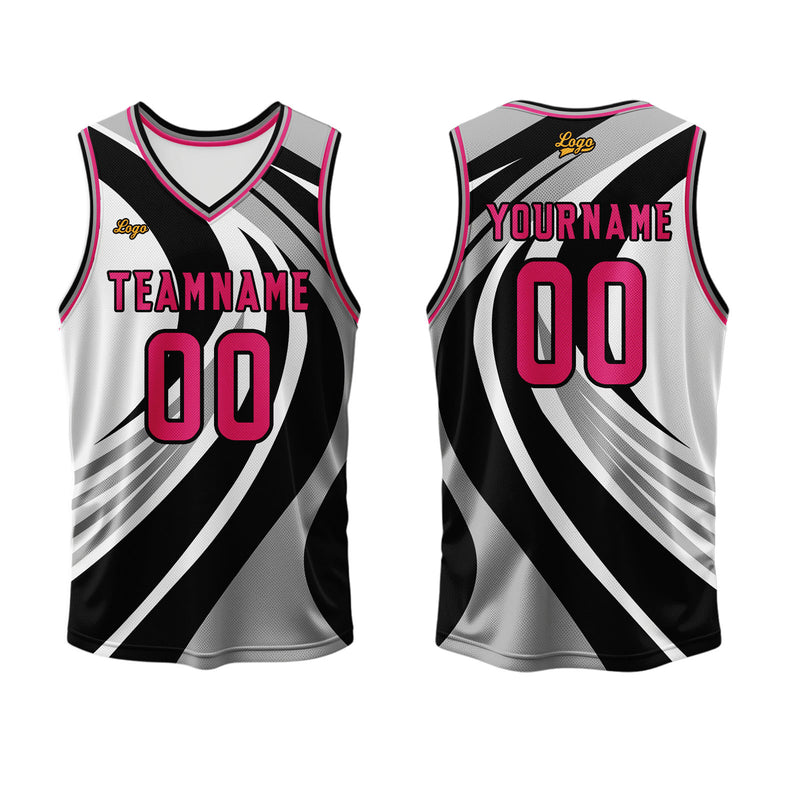 Custom Black Rose Basketball Jersey Uniform Suit Printed Your Logo Name Number