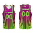 Custom Purple Green Basketball Jersey Uniform Suit Printed Your Logo Name Number enthsush