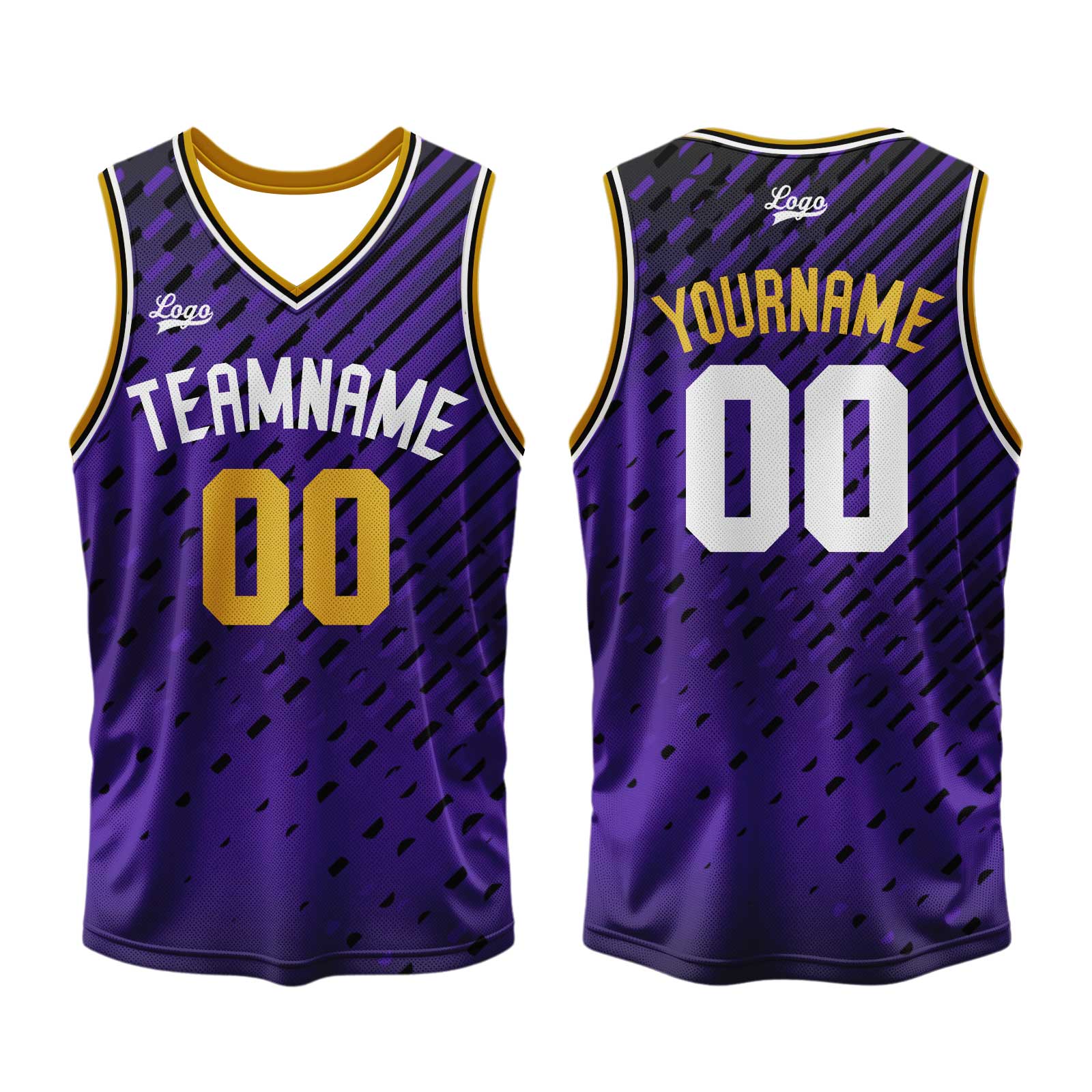 Custom Purple Basketball Jersey Uniform Suit Printed Your Logo Name Number enthsush