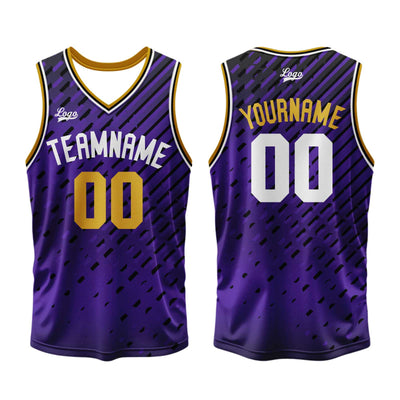 Custom Purple Basketball Jersey Uniform Suit Printed Your Logo Name Number enthsush