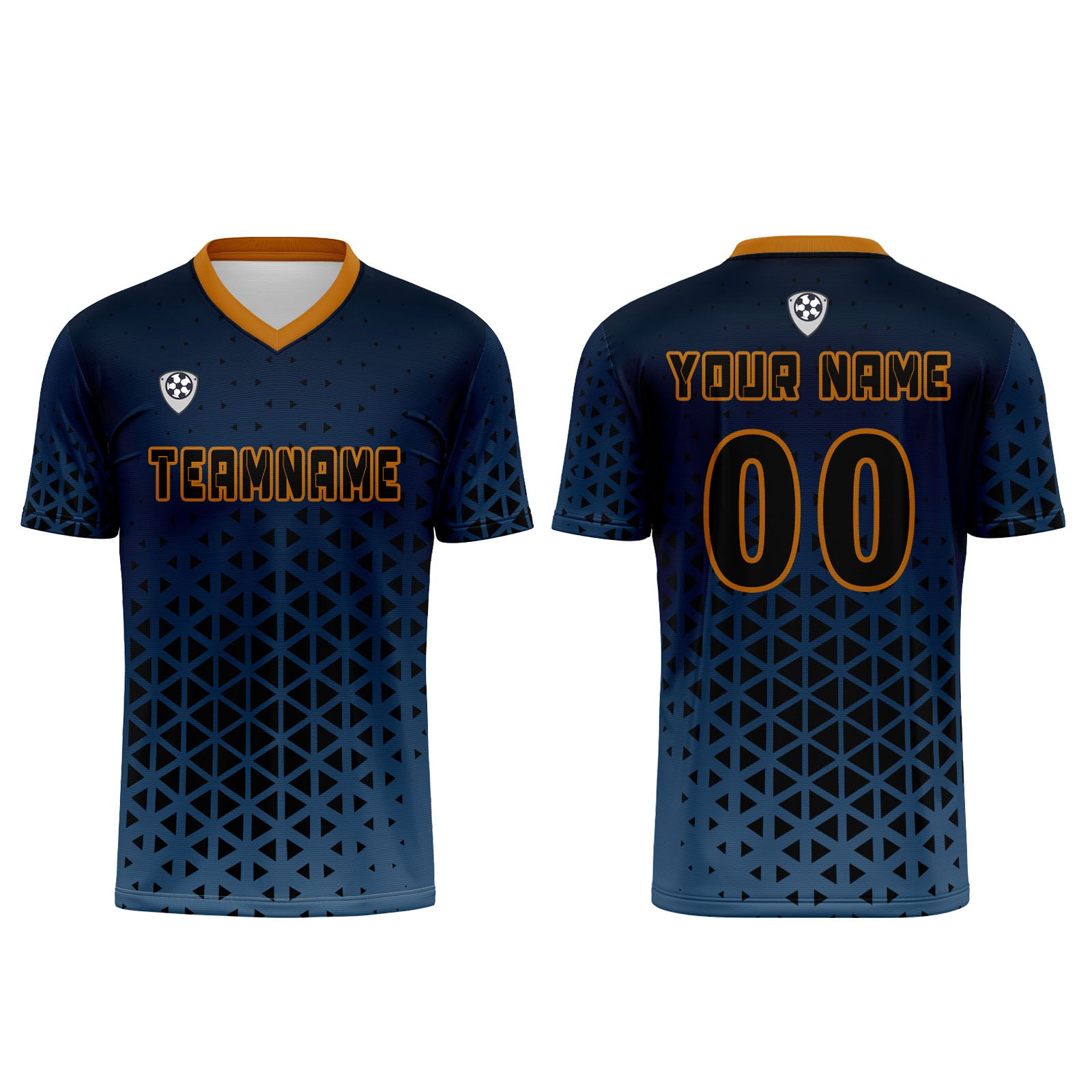 Custom Blue Orange Jerseys for Men Women Personalized Soccer Uniforms for Adult and Kid enthsush