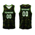 Custom Black Green Basketball Jersey Uniform Suit Printed Your Logo Name Number enthsush