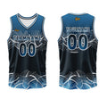 Custom Dark Blue Basketball Jersey Uniform Suit Printed Your Logo Name Number enthsush
