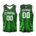 Custom Green Basketball Jersey Uniform Suit Printed Your Logo Name Number enthsush