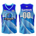Custom Blue Basketball Jersey Uniform Suit Printed Your Logo Name Number enthsush