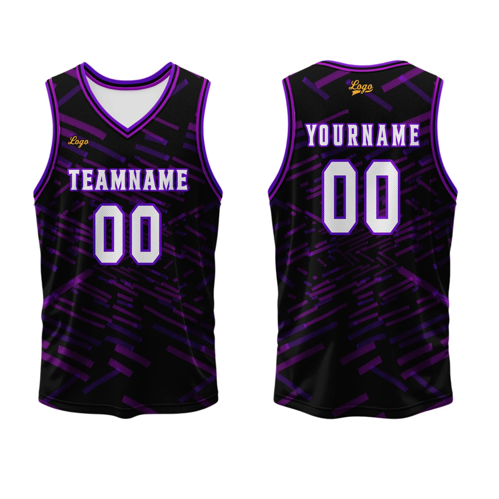 Custom Purple Basketball Jersey Uniform Suit Printed Your Logo Name Number enthsush
