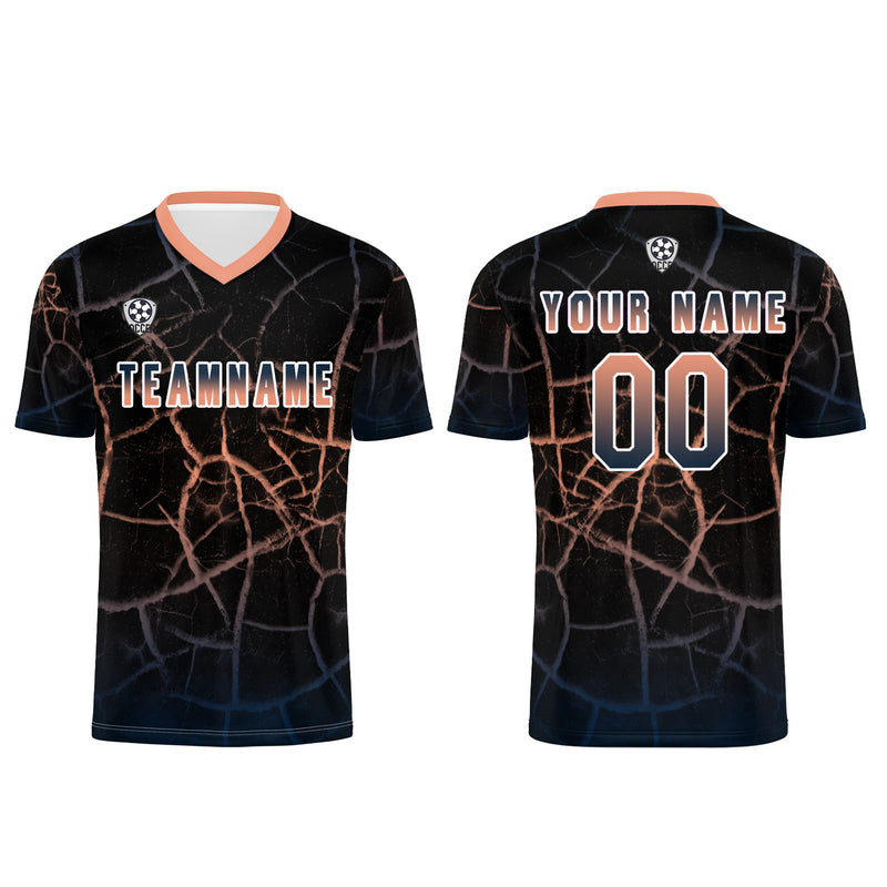Custom Black Flesh Jerseys for Men Women Personalized Soccer Uniforms for Adult and Kid