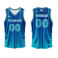 Custom Blue Basketball Jersey Uniform Suit Printed Your Logo Name Number enthsush