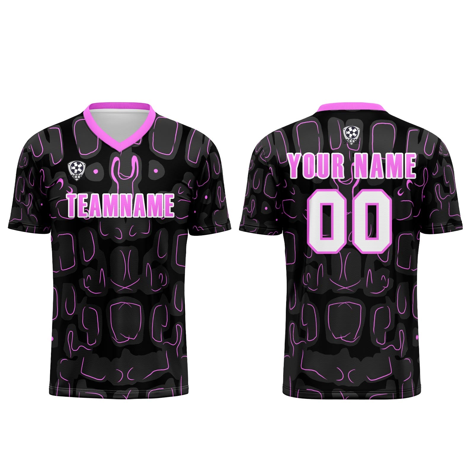 Custom Black Rose Red Jerseys for Men Women Personalized Soccer Uniforms for Adult and Kid enthsush