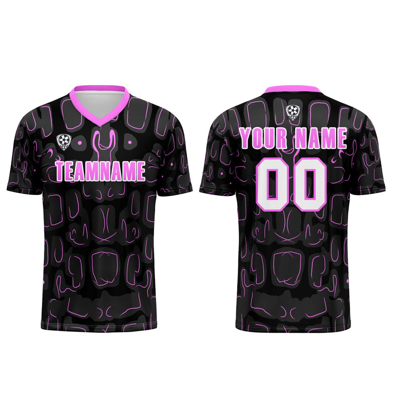 Custom Black Rose Red Jerseys for Men Women Personalized Soccer Uniforms for Adult and Kid