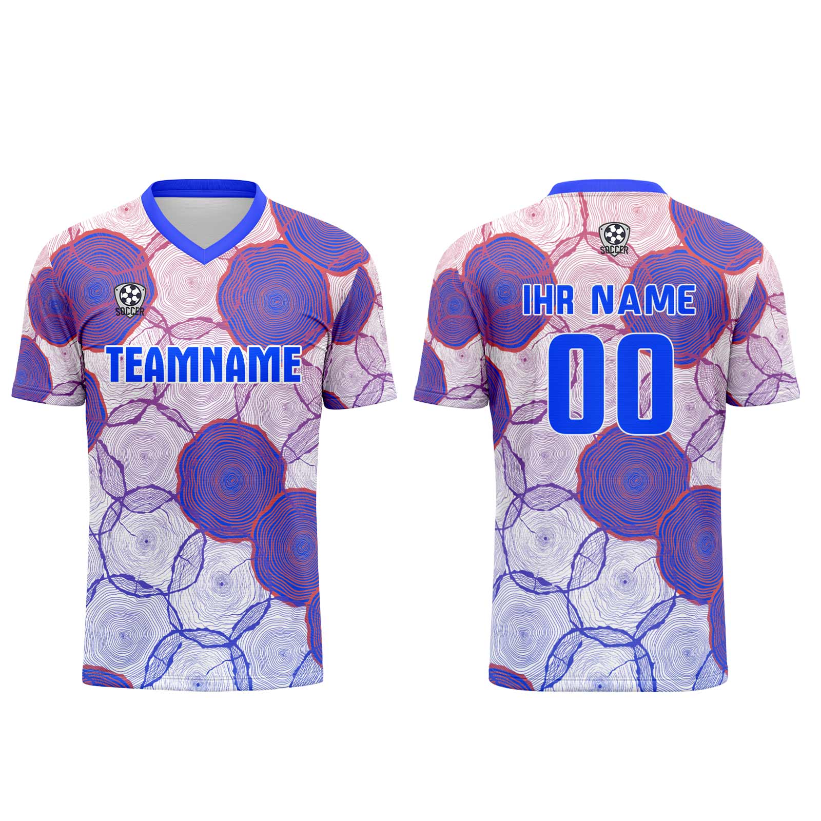 Custom White Blue Orange Jerseys for Men Women Personalized Soccer Uniforms for Adult and Kid enthsush