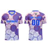 Custom White Blue Orange Jerseys for Men Women Personalized Soccer Uniforms for Adult and Kid