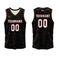 Custom Orange Red Basketball Jersey Uniform Suit Printed Your Logo Name Number enthsush