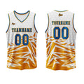 Custom Orange Blue Basketball Jersey Uniform Suit Printed Your Logo Name Number enthsush