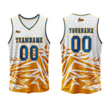 Custom Orange Blue Basketball Jersey Uniform Suit Printed Your Logo Name Number