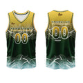 Custom Yellow Green Basketball Jersey Uniform Suit Printed Your Logo Name Number enthsush