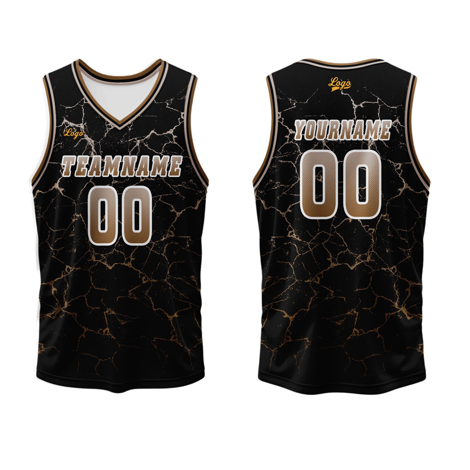 Custom Brown Basketball Jersey Uniform Suit Printed Your Logo Name Number enthsush