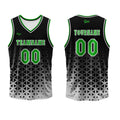 Custom  Green White Basketball Jersey Uniform Suit Printed Your Logo Name Number enthsush